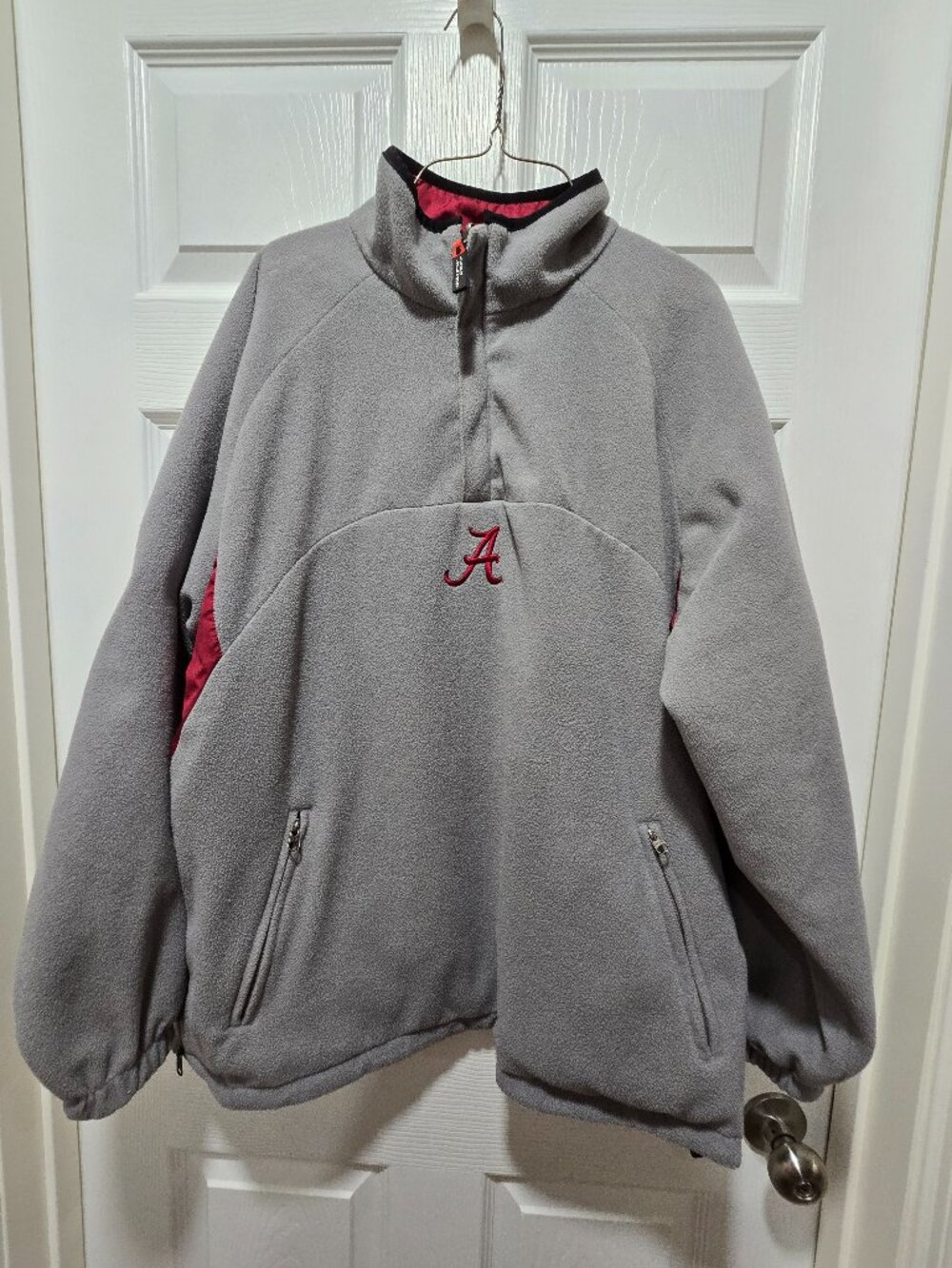 Jacket Alabama Crimson Tide 3/4 Zip Reversible Unisex Medium